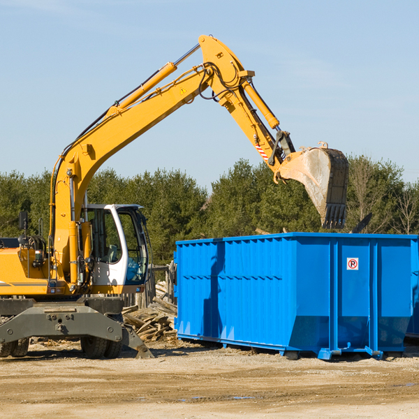 are there any restrictions on where a residential dumpster can be placed in Lonsdale Minnesota